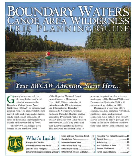 Planning a canoe trip