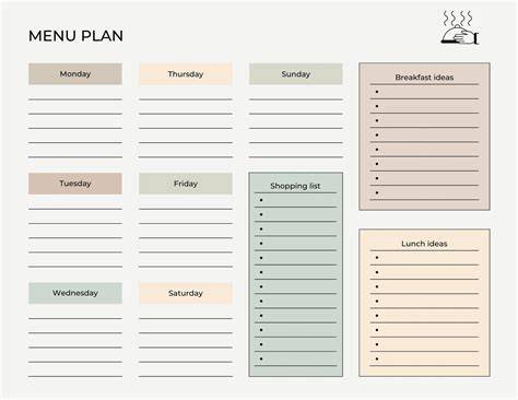 Planning the Menu