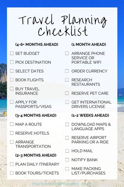 Planning your vacation