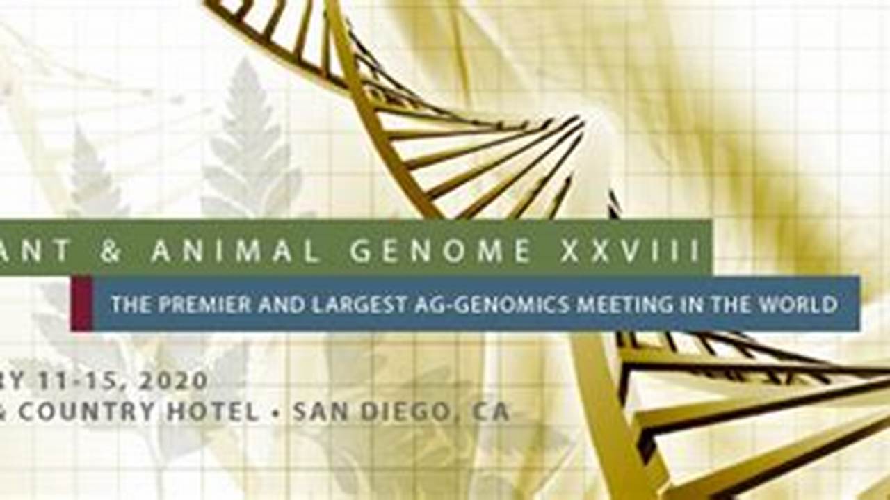 Plant And Animal Genome Conference San Diego 2024 Dates
