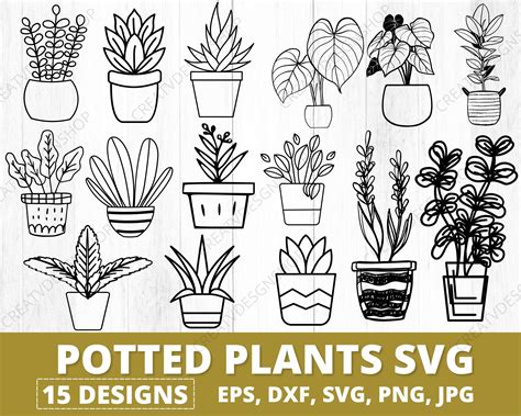 Unleash Your Inner Gardener With Our Free Plant SVGs – Bring Charm and Elegance to Your Projects!