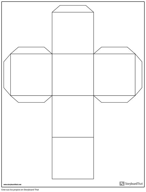 Plantilla De Un Cubo ▷ Plantilla para hacer un CUBO 3D DE PAPEL - Imprímelo GRATIS