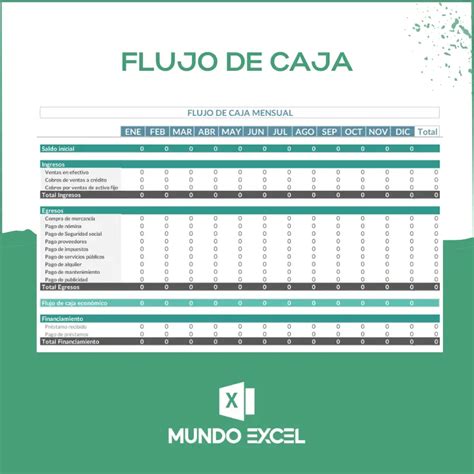 Plantilla Excel Flujo De Caja