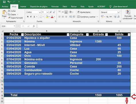 Plantilla Numbers Ingresos Y Gastos