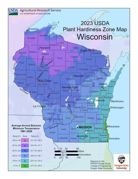Planting Zones Wisconsin
