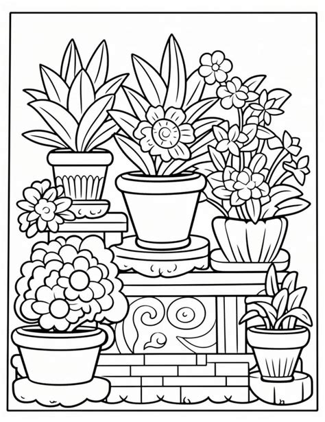 Plants Coloring Sheets