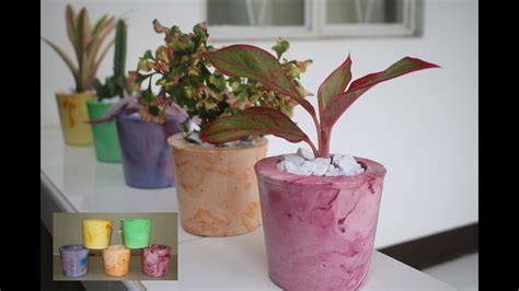 Plaster Flower Pots