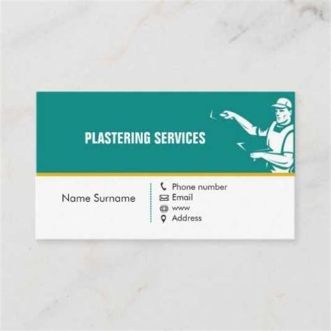Plastering Business Cards Templates