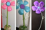 Plastic Bottle Flowers Craft
