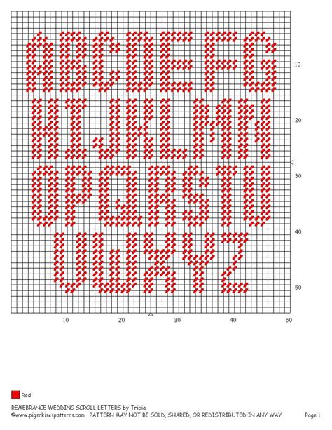 Plastic Canvas Alphabet Patterns