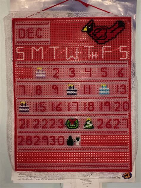 Plastic Canvas Calendar Patterns