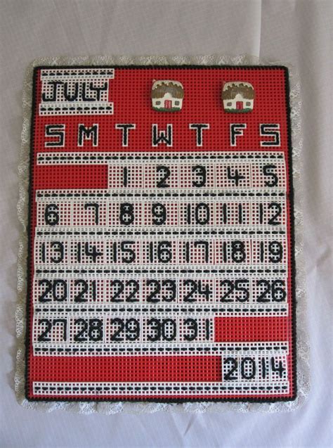 Plastic Canvas Perpetual Calendar Pattern Free