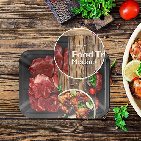Plastic Food Tray Mockup