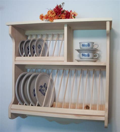 image 0 Plate racks, Wooden plate rack, Kitchen renovation