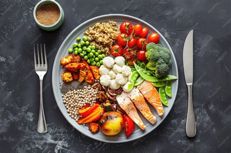 Plated Food with Balanced Composition