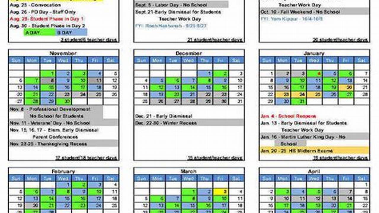 Platt Tech Calendar 2024-2025