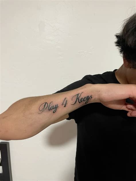 Play For Keeps Tattoo