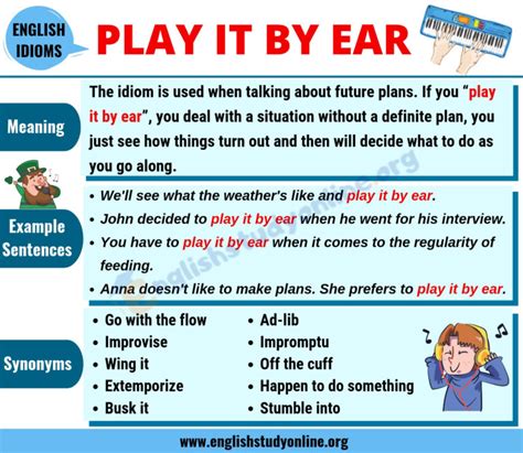 Mastering the Art of Improvisation: Play It By Ear Definition
