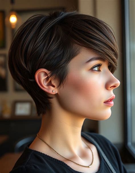 Playful Pixie Cut with Side Bangs