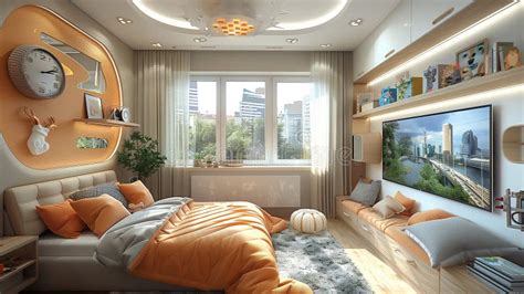 Playful touches in bedroom