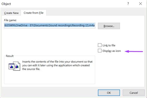 Playing Audio Files in Microsoft Word