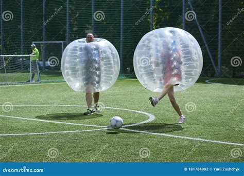 Playing Bubble Football
