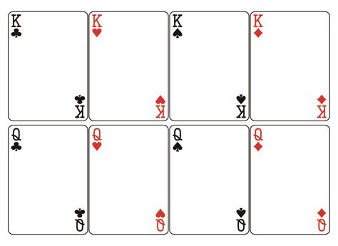 Playing Card Template Blank playing cards, Printable playing cards