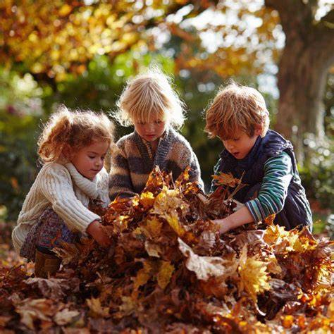 Playing In The Leaves