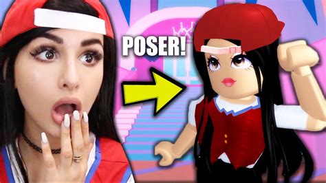 Playing Roblox with an SSSniperWolf POSER! She PRETENDED to 