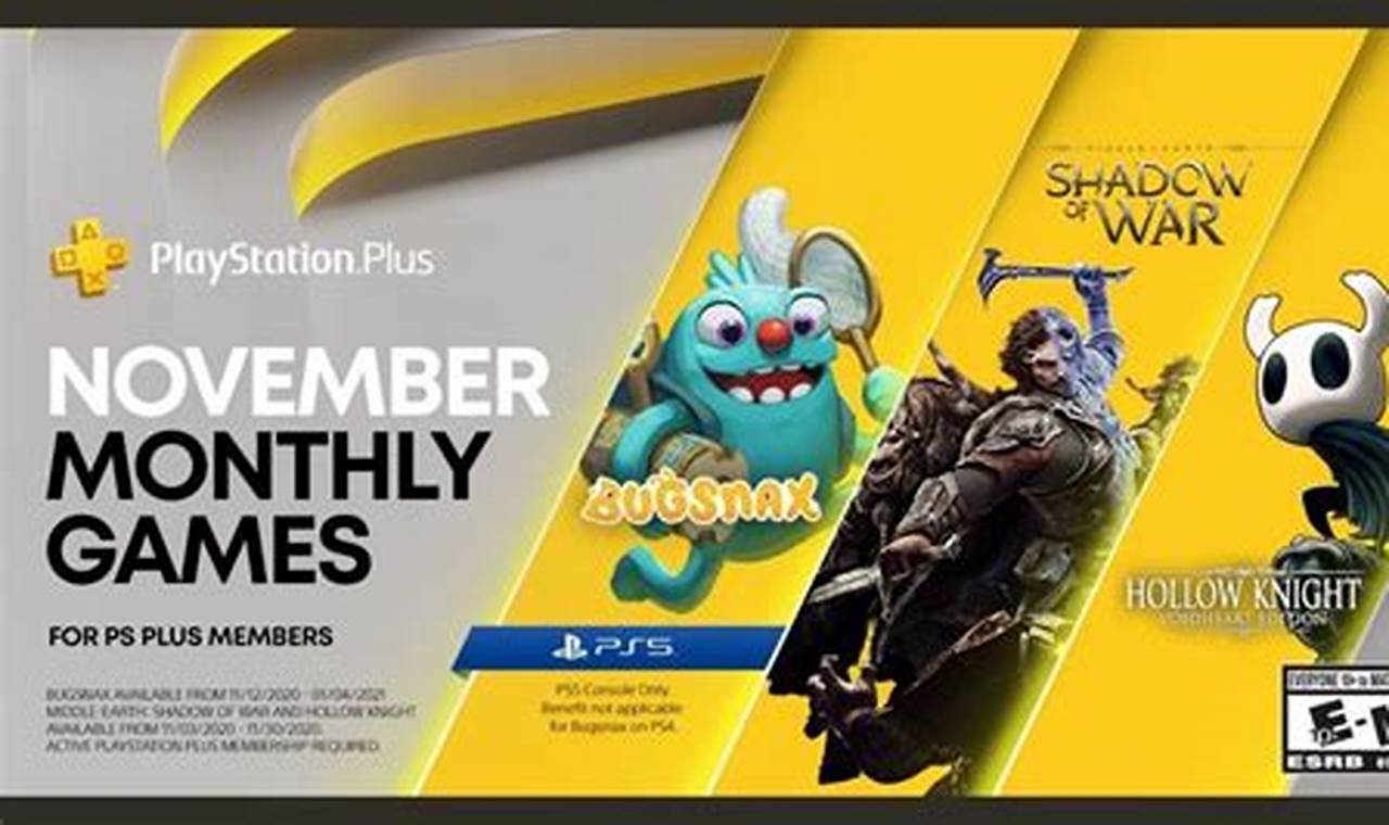 Playstation November 2024 Free Games