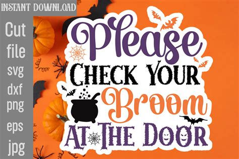 Download Please Check Your Broom at the Door SVG File - SVG Design Commercial Use Free PSD Mockups