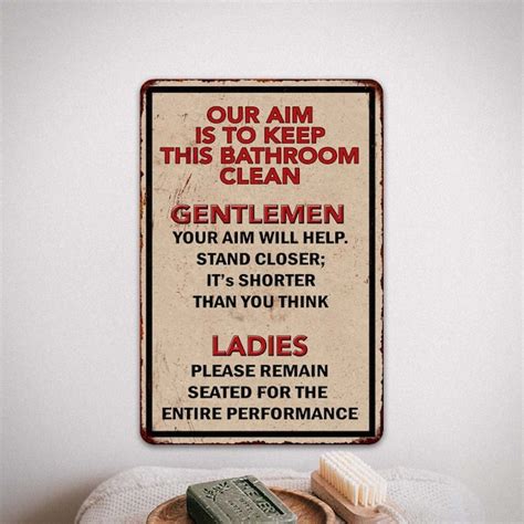 Please Clean Up After Yourself Bathroom Sign