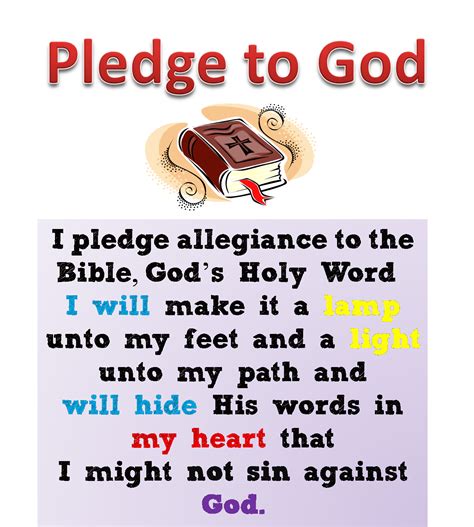 Pledge To The Bible Printable
