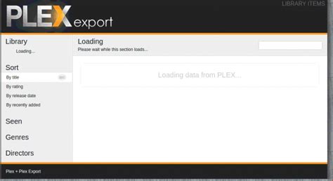 Plex Export