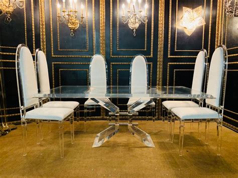 Modern Plexiglass Dining Room Table
