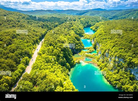 Plitvice Lakes panoramic view