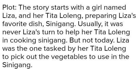 Plot Of The Story Sinigang