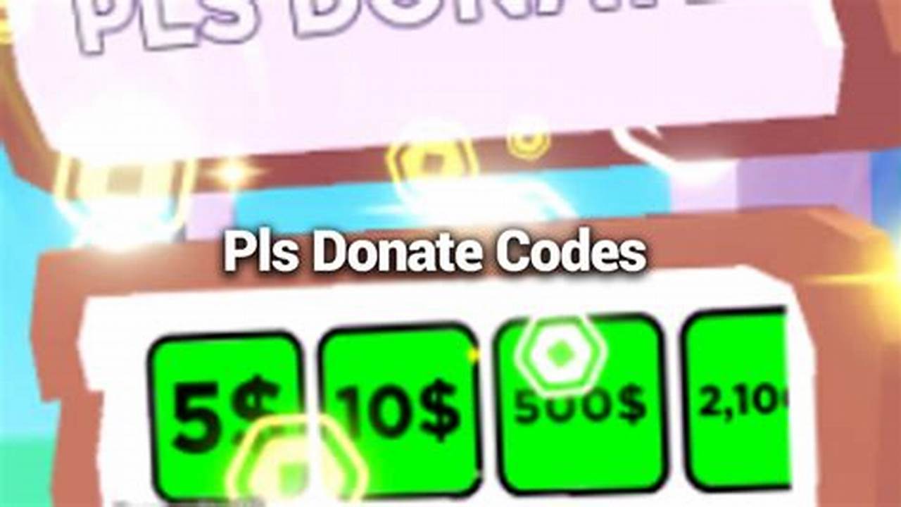 Pls Donate Roblox Codes For February 2024