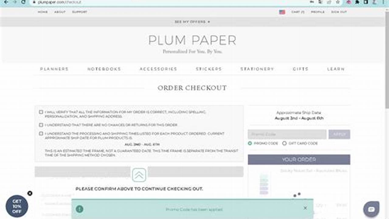 Plum Paper Promo Code 2024