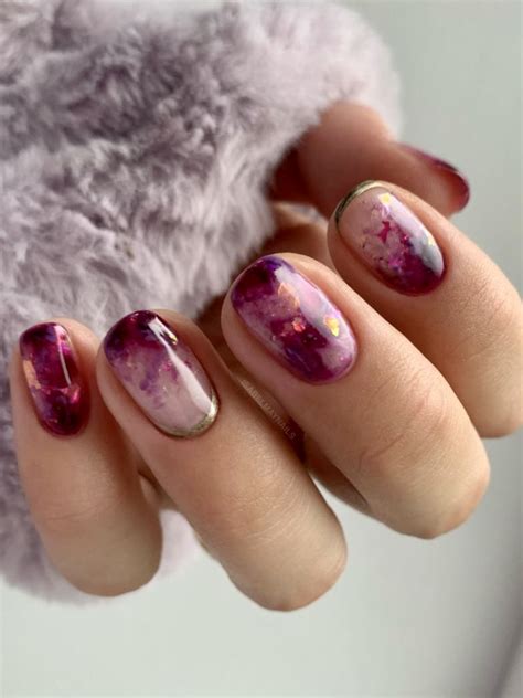 Plum Color Nail Designs