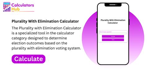Effortlessly Solve Plurality with Elimination Elections with Our Calculator