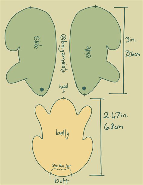 Plush Frog Pattern