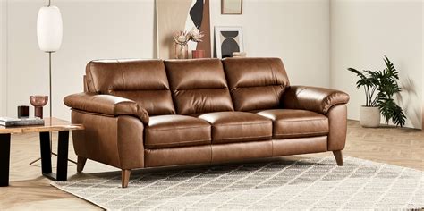 Plush Leather Couch