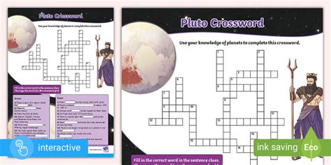 Pluto'S Domain Crossword
