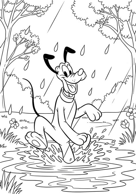 Pluto Kleurplaat