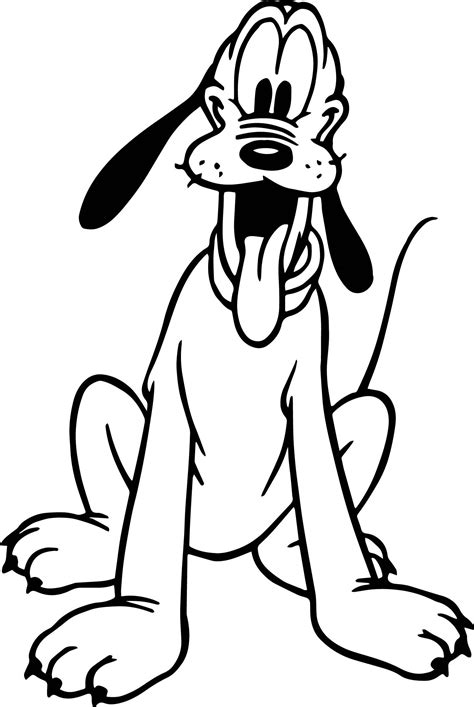 Pluto The Dog Coloring Pages