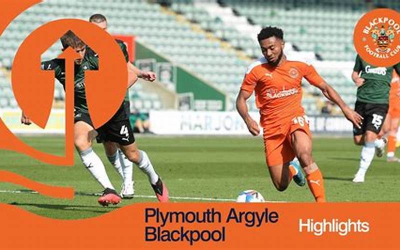 Plymouth Argyle Vs Blackpool