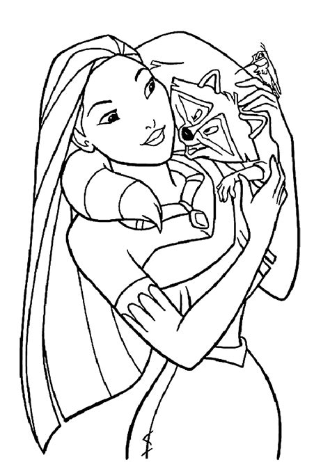 24+ Marvelous Picture of Pocahontas Coloring Pages Disney princess