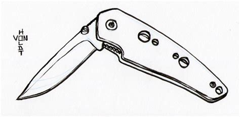 Pocket Knife Drawing