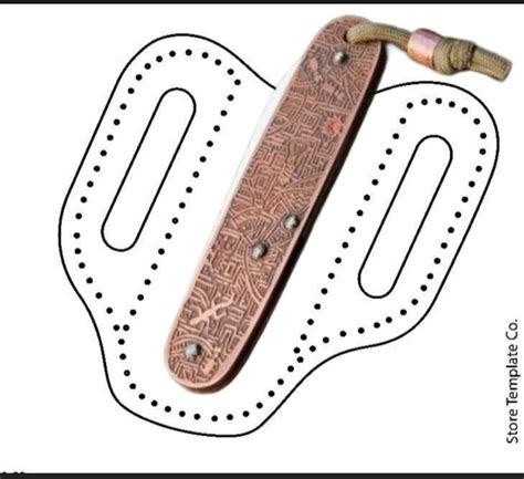 Pocket Knife Sheath Template